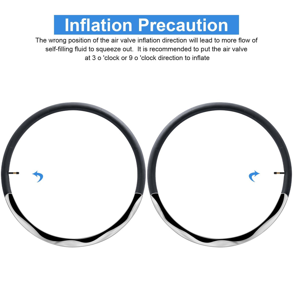 2 Pcs 700C Self Sealing Bike Tubes 700X35/43C Av48 Schrader Valve Automatic Repair