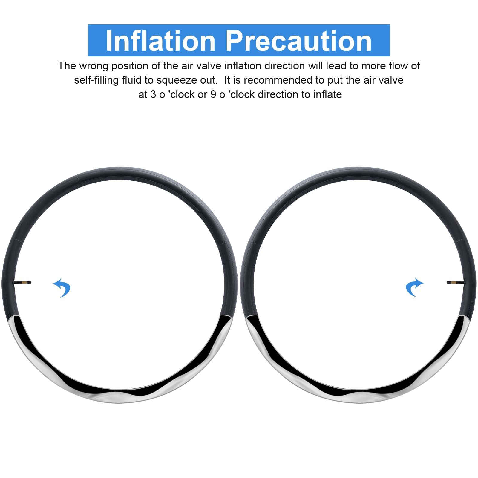 2 Pcs 700C Self Sealing Bike Tubes 700X35/43C Av48 Schrader Valve Automatic Repair