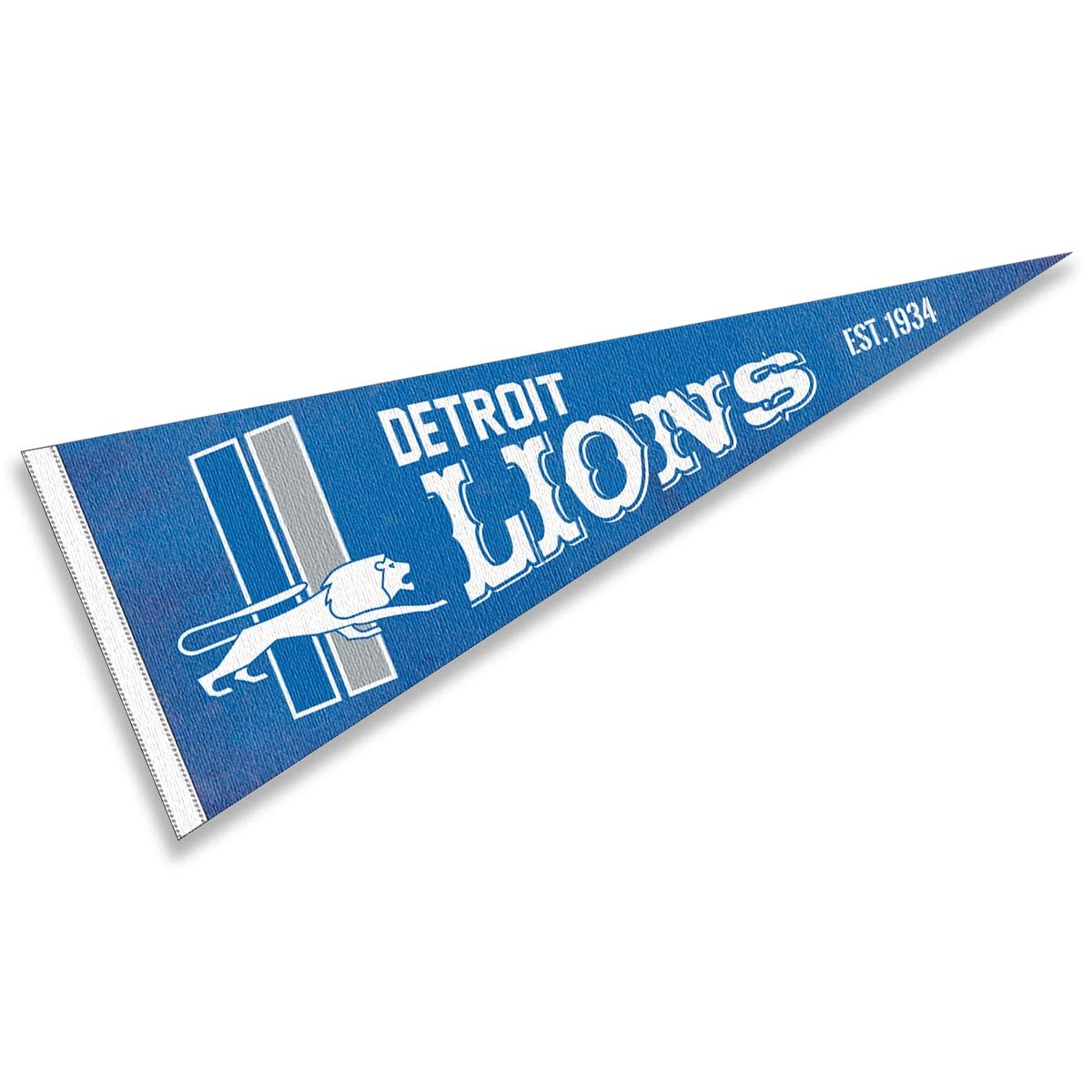 WinCraft Detroit Lions Throwback Vintage Retro Pennant Flag
