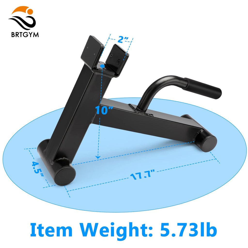Brtgym Deadlift Jack Barbell Stand,Carbon Steel Made,Easily Load And Unload 600Lb Barbell Plates For Deadlift Exercise, Weight T