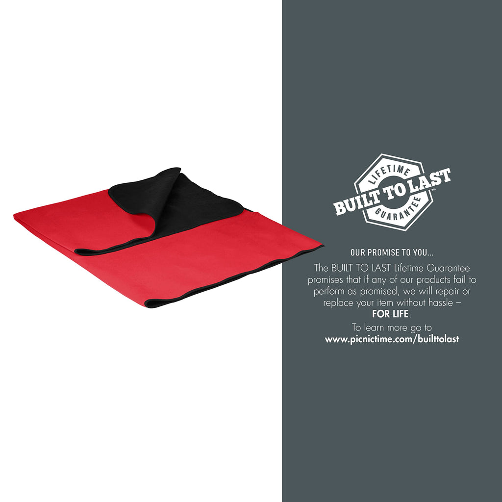 Oniva By Picnic Time Outdoor Picnic Blanket Tote, 59X51 Foldable Beach & Camping Blanket With Soft Fleece, Water-Resistant Botto