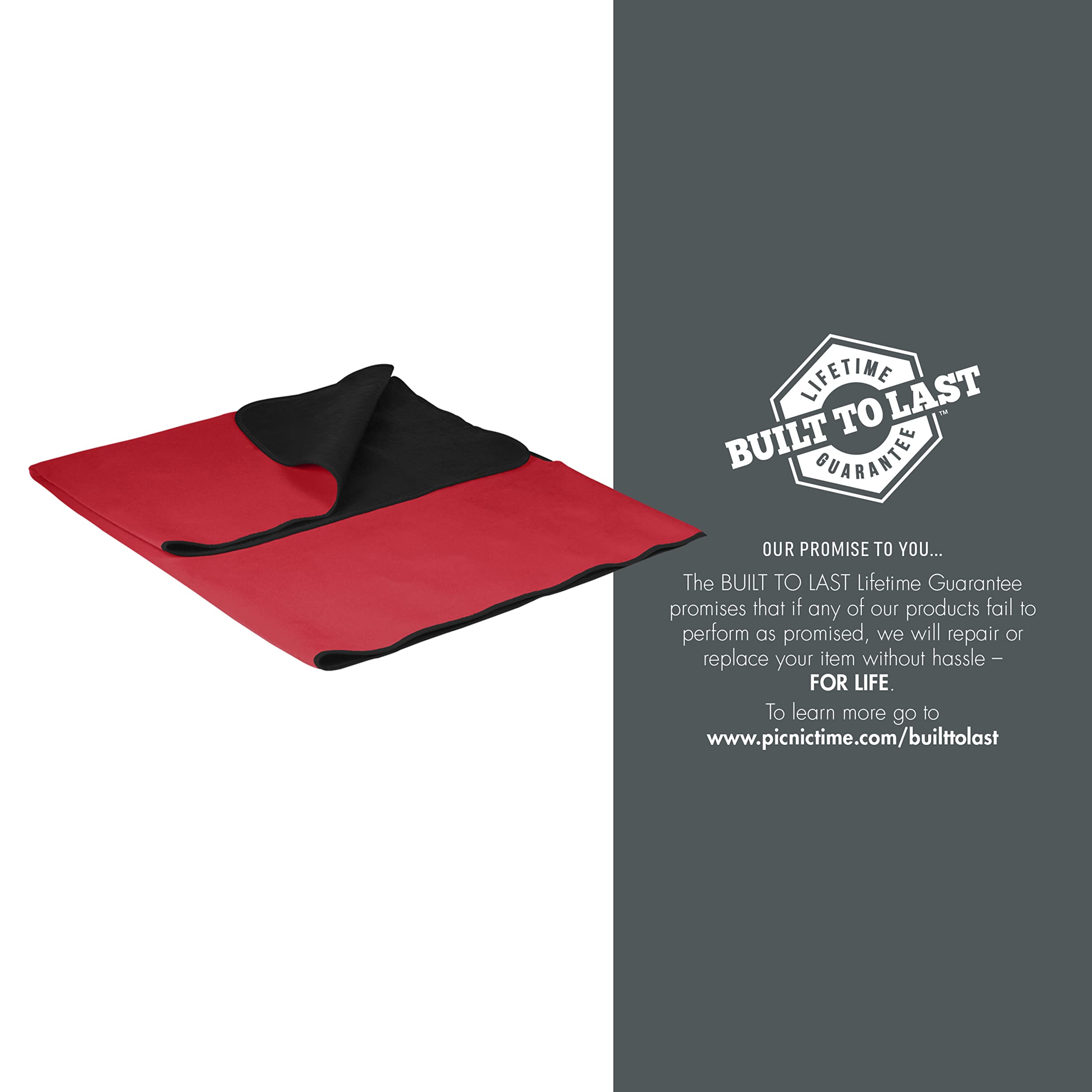 Oniva By Picnic Time Outdoor Picnic Blanket Tote, 59X51 Foldable Beach & Camping Blanket With Soft Fleece, Water-Resistant Botto