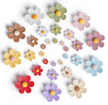STOIQE Fridge Magnets | 3D Flowers Magnets for Refrigerator | Colourful Decorative Magnets for Kitchen, Office, Locker, Phone (4