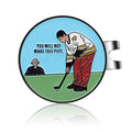 Jiaowei Enamel Golf Ball Marker With Magnetic Hat Clip - Funny Golf Accessories - Great Gift For Golf Lovers - You Will Not Make