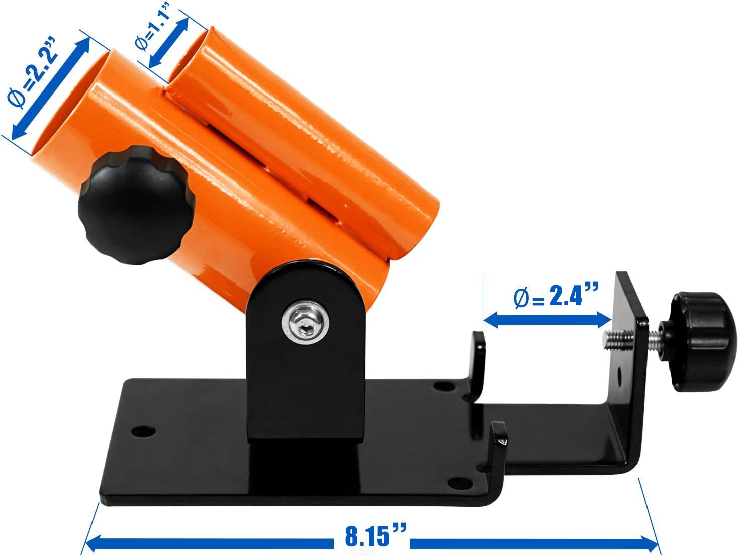 Yes4All 360 Swivel T-Bar Row Platform - Landmine Handle Attachment, Fits 1 Standard Bar And 2 Olympic Bar - Orange