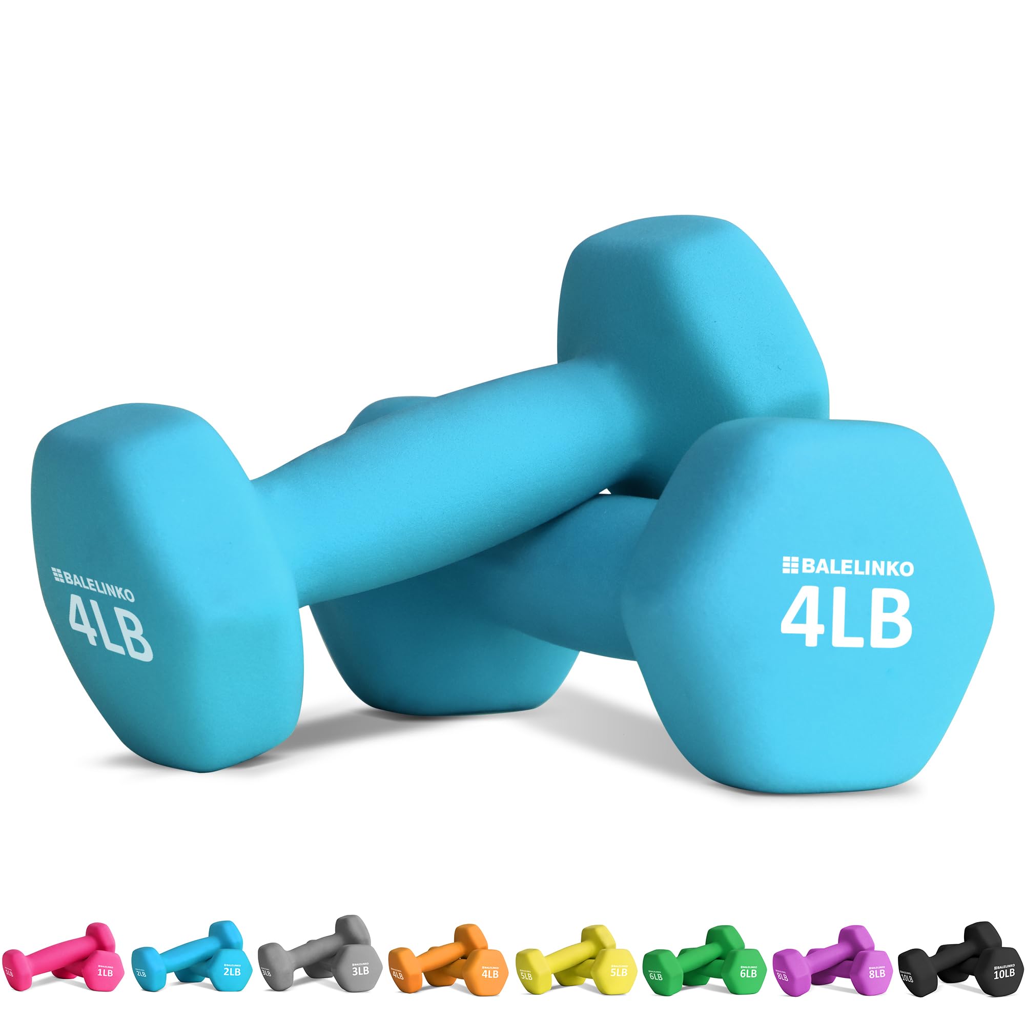 Balelinko Home Gym Equipment Workouts Strength Training Weight Loss Pilates Weights Yoga Sets Free Weights for Women, Men, Senio