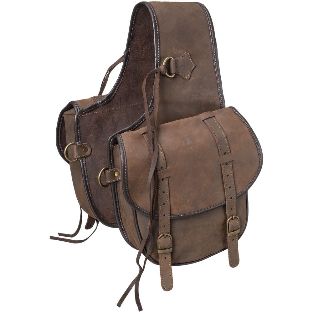 Tough-1 Soft Lth T1 Saddle Bag Brown