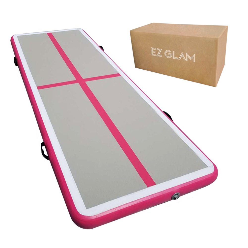Ez Glam 10Ft/13Ft/16Ft/20Ft Air Mat Tumble Track Inflatable Gymnastics Tumbling Track Mat With Electric Air Pump For Cheerleadin