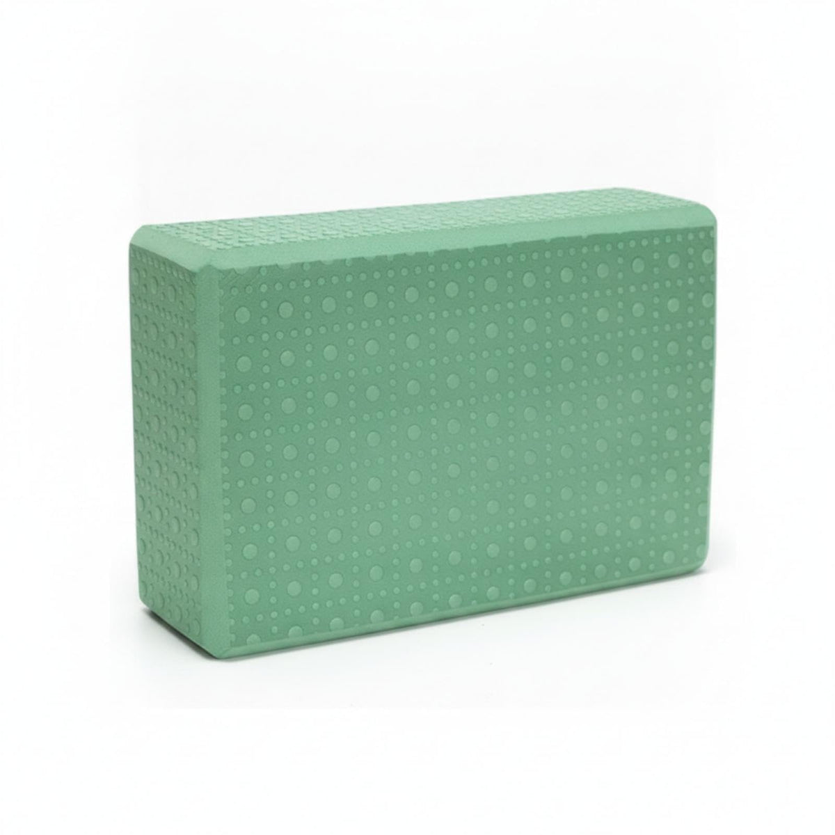 MERISHOPP EVA Soft Exercise Block Dotted Surface FirmDensity Soft Exercise Block Rounded Edges for Stretching Green 23x15x75