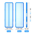 AWSUM 10ft x 6.6ft x 4inches Air Mat Tumbling Track Gymnastics Inflatable Training Mat with Electric Air Pump for Gym/Cheerleadi