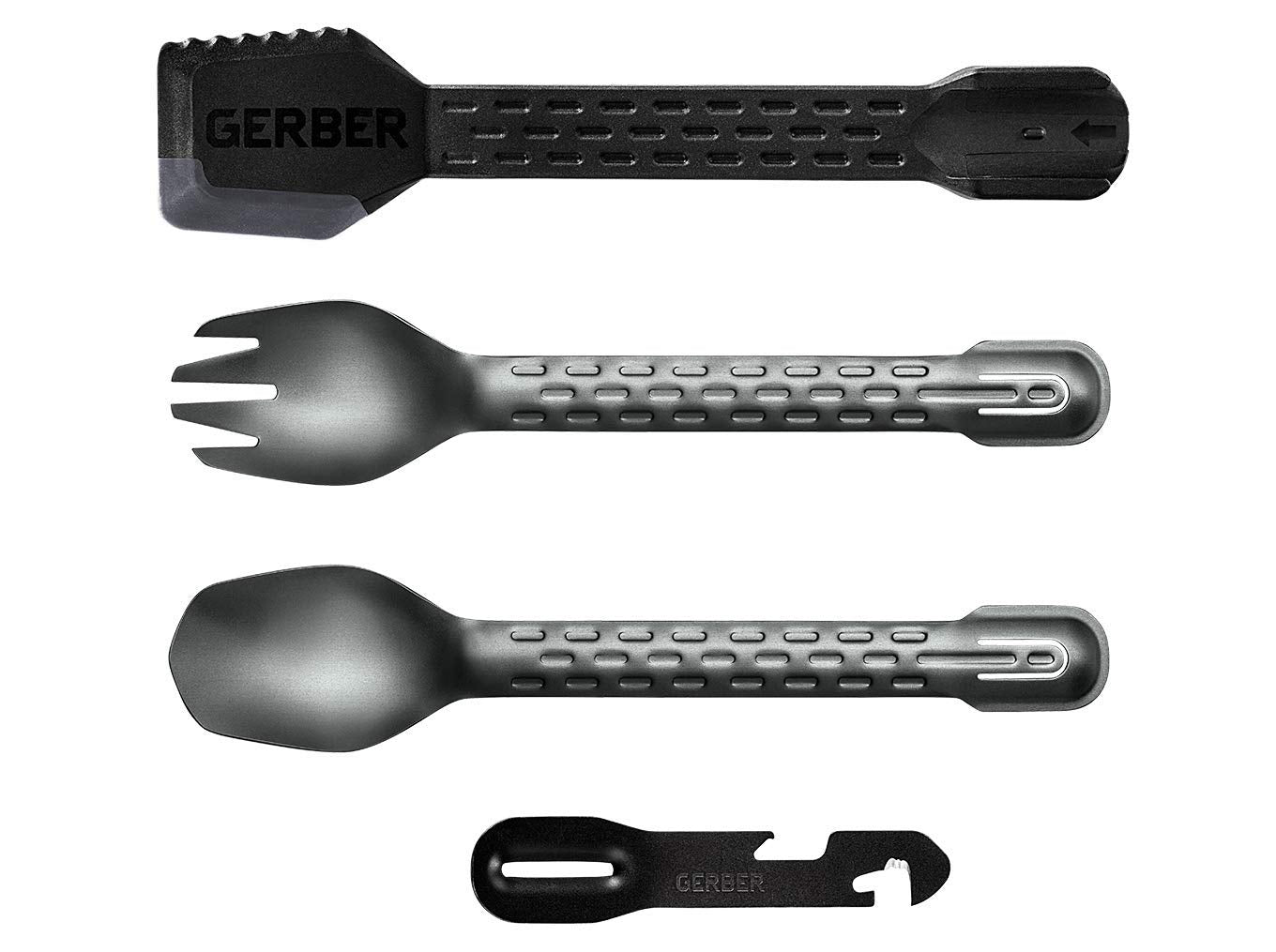 Gerber Gear 31-003463N Compleat Camping Utensils Cooking Tool Set, Onyx