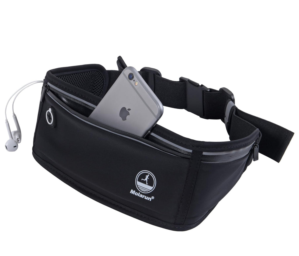 Running Belt Fanny Pack, Slim Waist Pack Bag Money Belt Phone Holder For Running