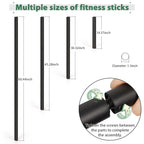 Retyion Yoga Stick 5Ft- Adjustable Mobility Stick Sturdy Steel- Exercise Stick For Stretching, Balance Support Stick Perfect For