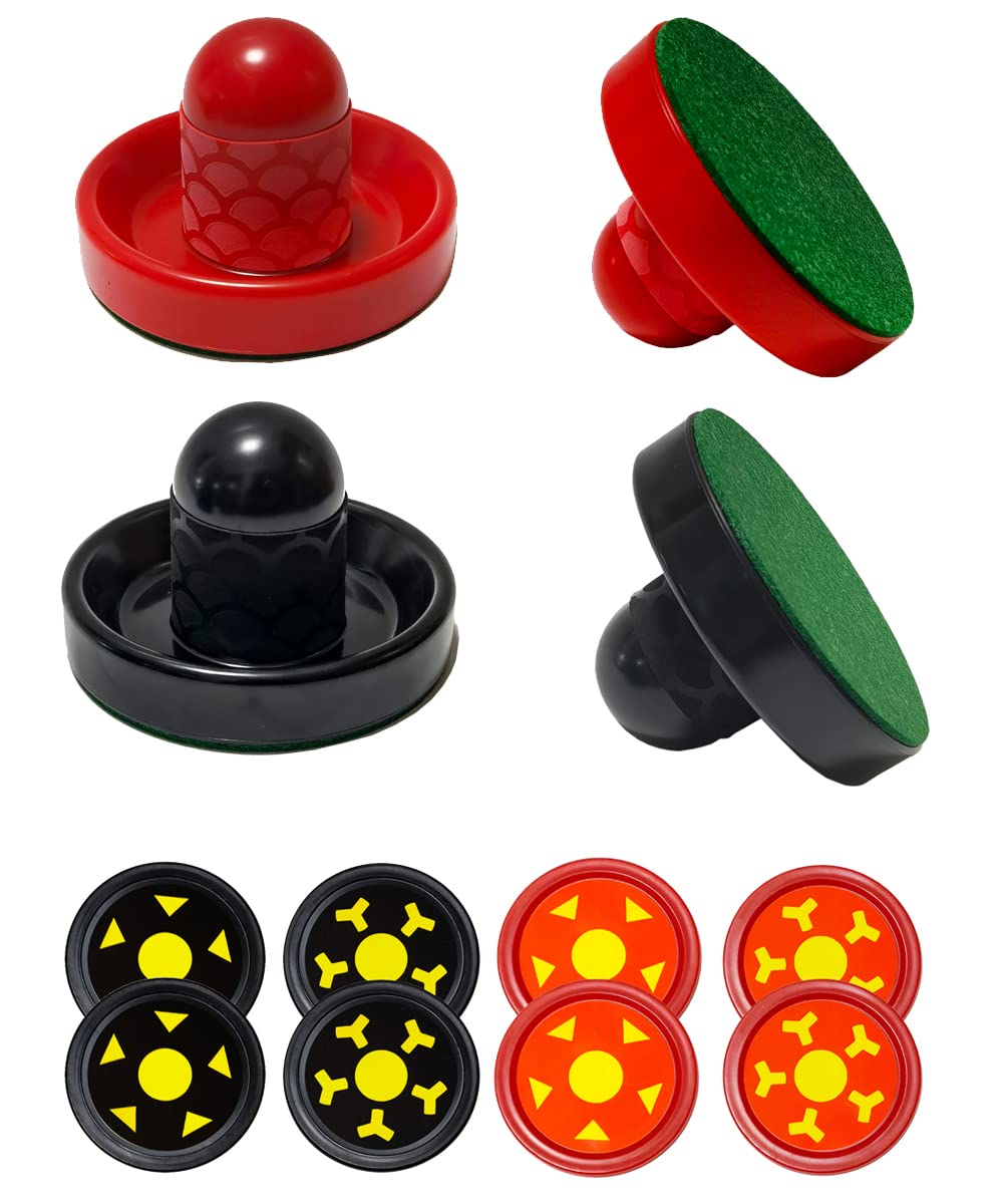 Joovon Air Hockey Pucks and Paddles, Non-Slip Strikers and Dynamic Pucks, Paddles for Adults and Kids, Replacement Accessories (