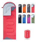 Jeaouia Sleeping Bags For Adults Backpacking Lightweight Waterproof- Cold Weather Sleeping Bag For Girls Boys Mens For Warm Camp