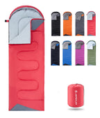 Jeaouia Sleeping Bags For Adults Backpacking Lightweight Waterproof- Cold Weather Sleeping Bag For Girls Boys Mens For Warm Camp