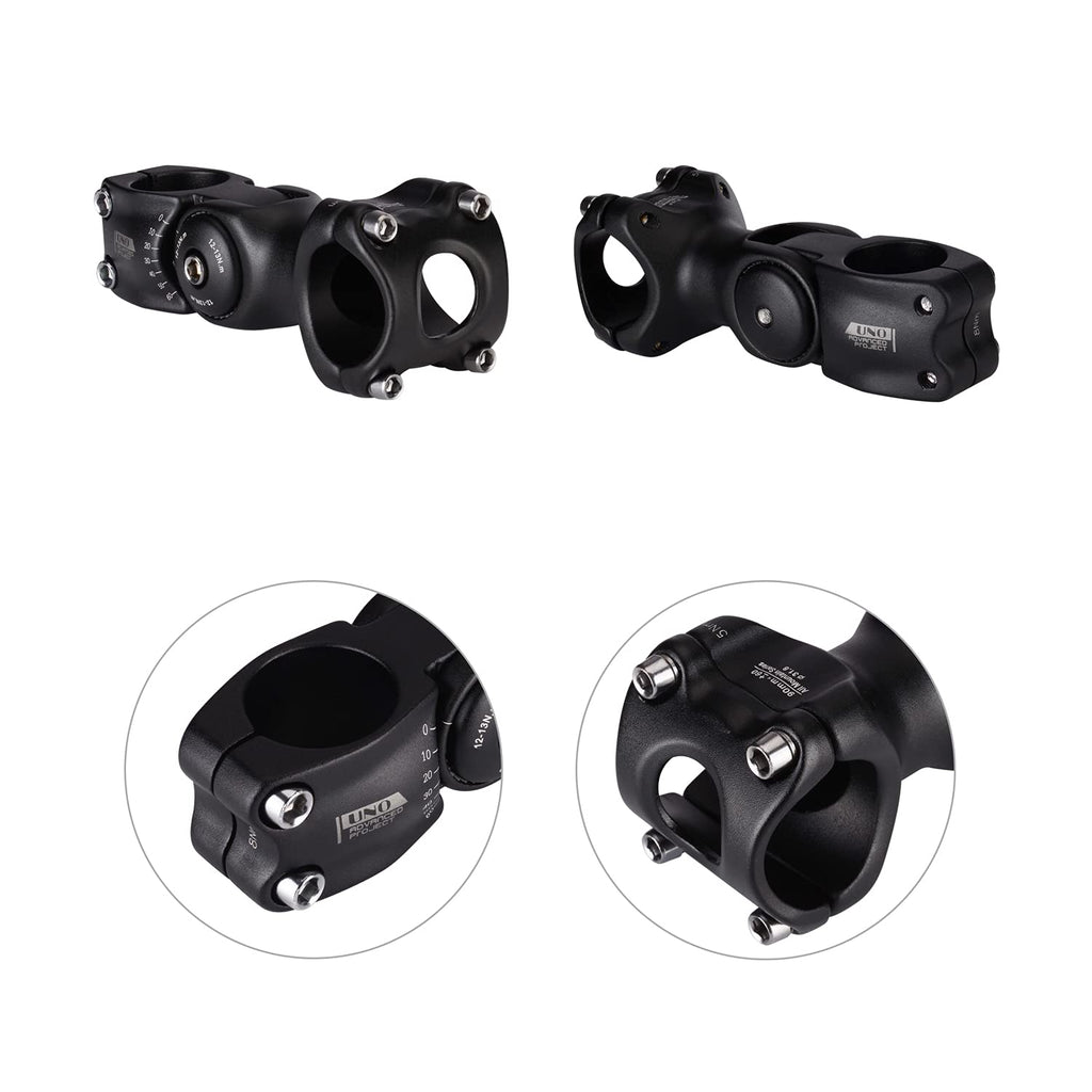 Fomtor 31.8Mm Adjustable Stem 110Mm 0~60 Degree Uno 31.8Mm Mtb Adjustable Handlebar Stem For Most Mountain Bike Road Bike (Fit F