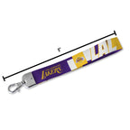 Rico Industries Nba Basketball Los Angeles Lakers Wrist Lanyard Key Chain, Cute Wristlet Strap Keychain Holder For Women Men Car