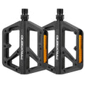 MTB Pedals Mountain Bike Pedals Non-Slip Lightweight Nylon Fiber Bicycle Platform Pedals for BMX MTB 9/16  (Black)