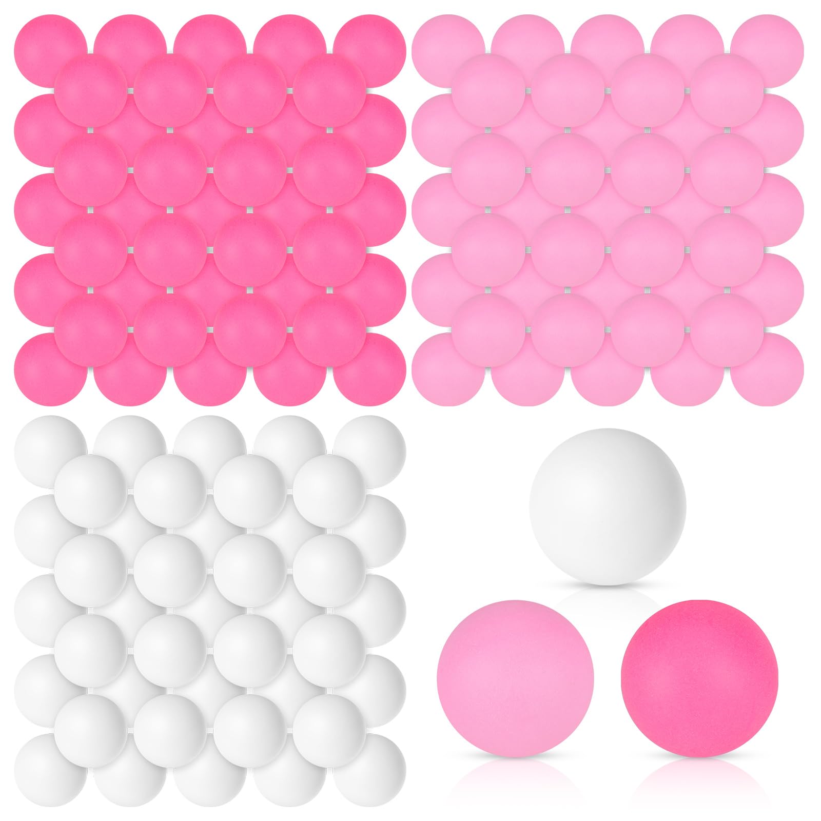 Libima 120 Pack Colored Table Tennis Balls 40 mm Plastic Balls Bulk for 4th of July Carnival Wedding Pool Games, DIY Arts, Pet T