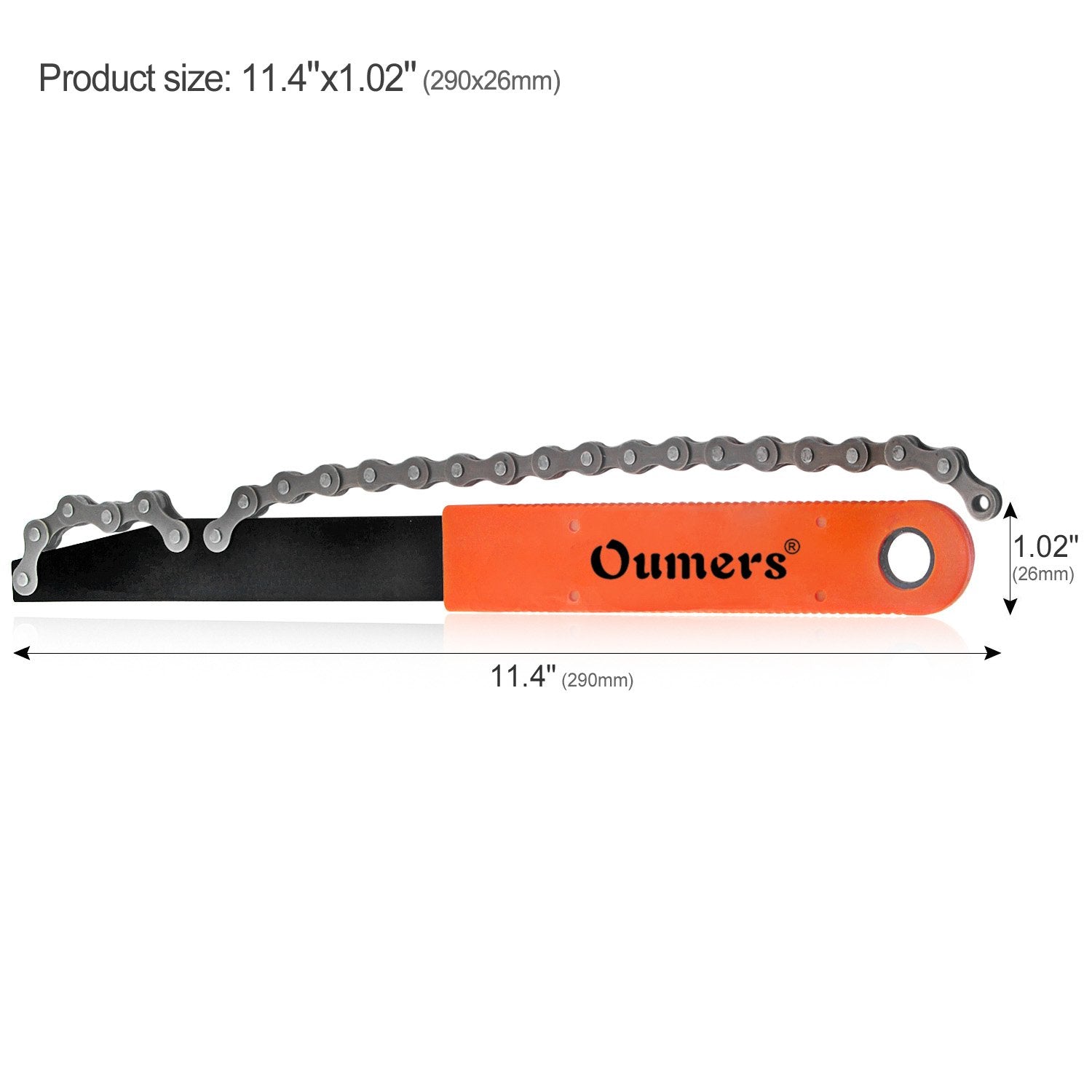 Oumers Bike Chain Tools Kit, Cassette Removal Tool Sprocket Remover Kitchain Whip And Cassetterotor Lockring Removal Tool With G