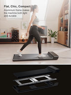 WALKINGPAD A1Pro Foldable Walking Pad Treadmill for Home Office, Under Desk Treadmill with Adaptive Speed Control, Compact Desig