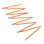 Tent Pole Folding Fiber Glass Rod Double Replacement Tent Pole Support Frames For Awning Poles Camping Hiking