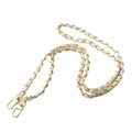 Enakshi Metal And Leather Purse Chain Strap Shoulder Bag Strap 47 Inch Clutch Diy White|Clothing, Shoes & Accessories | Womens H