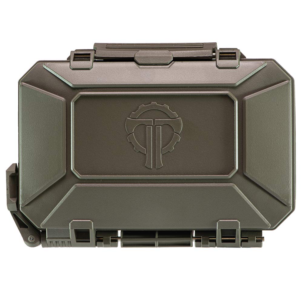 Thyrm DarkVault Comms Critical Gear Case, original version, Waterproof, Attachable to MOLLE (Olive Drab) rugged storage for Cell