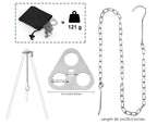Ds. Distinctive Style Camping Tripod Board Turn Branches Into Stainless Steel Campfire Tripod With Adjustable Chain Camp Grill A