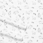 Eddie Bauer - Twin Sheets, Cotton Percale Bedding Set, Crisp  Cool Home Decor (Animal Tracks, Twin)