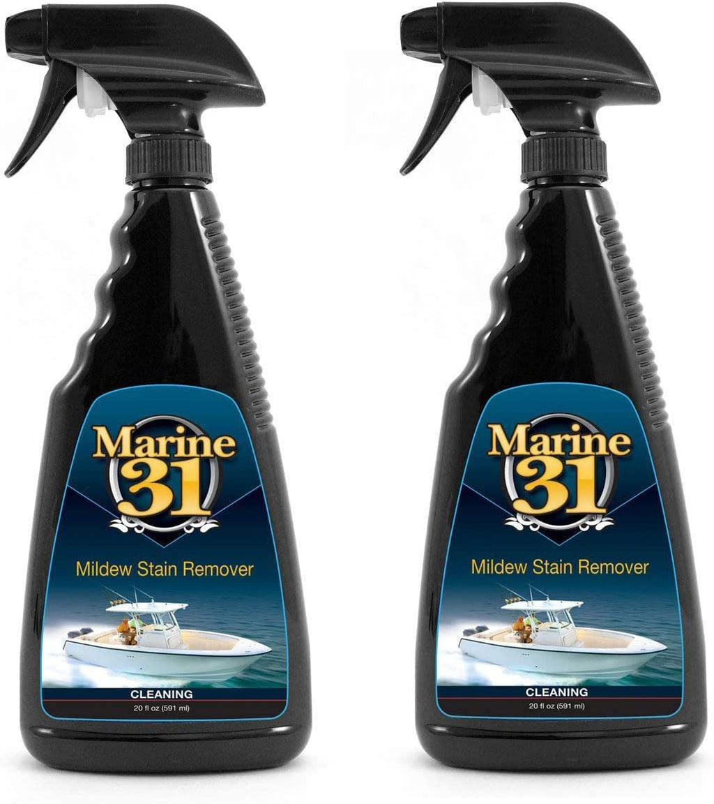 Marine 31 Mildew Stain Remover & Cleaner - Marine & Boat, Home & Patio, Bathroom & Shower Cleaner, 20Oz. - 2-Pack