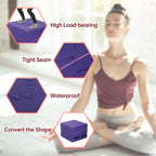 Gymnastics Mat 48   X24   X14    Incline Tumbling Mats For Home Gym, Folding Exercise Mat With Non-Slip Pvc Surface & Handles, C