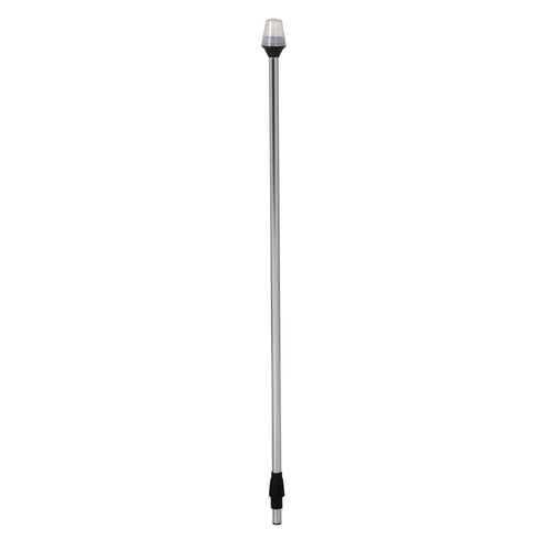 Attwood 5110-36-7 All-Round Frosted Globe Light, 2-Mile 360-Degrees Illumination, 9-Watt Wedge-Base Lamp, 36-Inch Pole