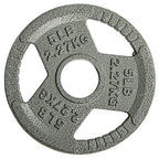 Balancefrom Olympic 2-Inch Cast Iron Plate Weight Plate For Strength Training And Weightlifting, 5-Pound, Single