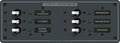 Blue Sea  8097BSS Panel 120VAC 6pos H (10EA)