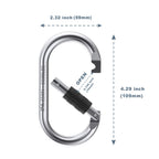 Oak-Sports Caribeener Clips,Climbing Carabiner(25Kn=5600Lbs),Heavy Duty Carabiner Clip,Multipurpose For Rigging, Ropes, Hammocks