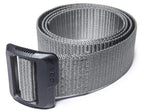 Cqr Tactical Belt, Military Style Heavy Duty Belt, Webbing Edc Quick-Release Buckle, Plastic Flip Tab Grey, Small