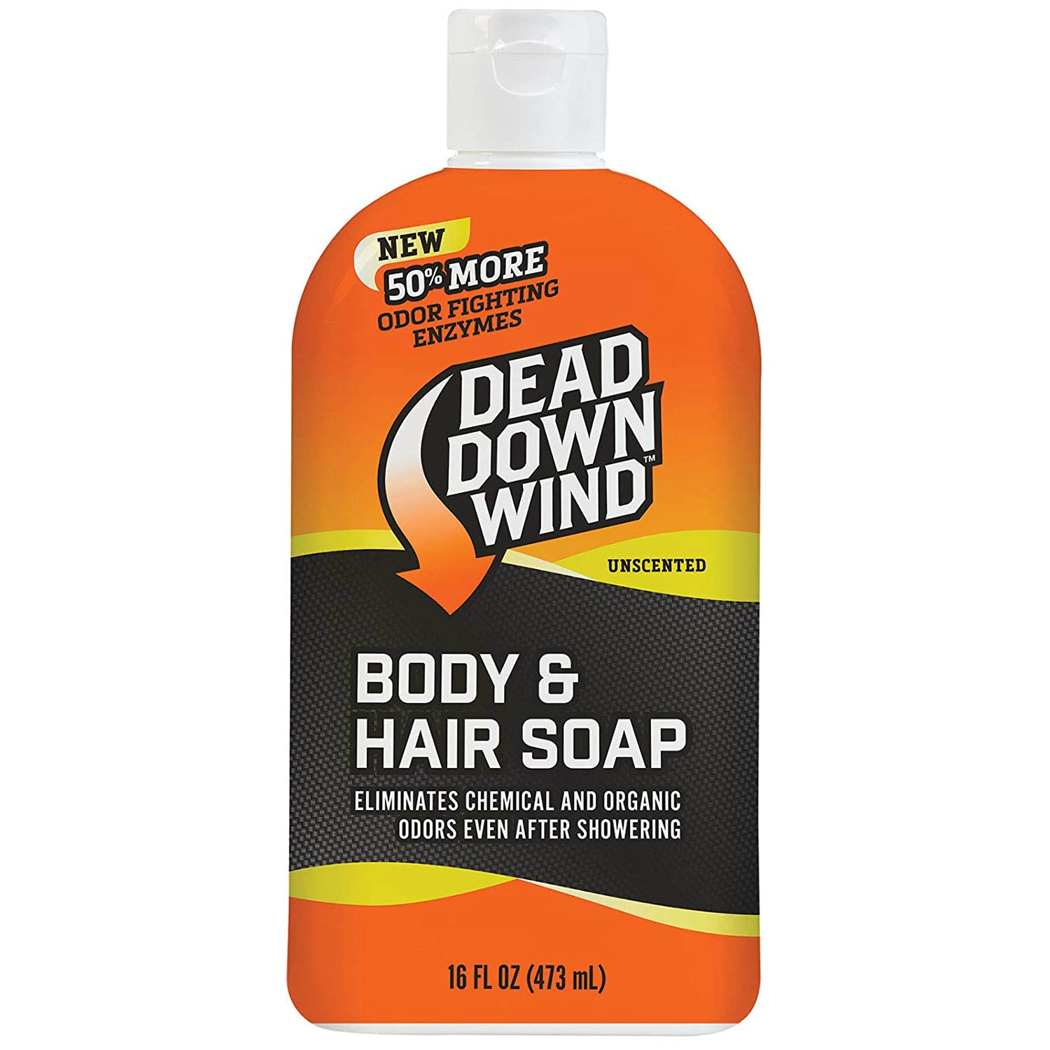 Dead Down Wind Body & Hair Soap | 16 oz Bottle | Unscented | Soap for Odors, Hunting Accessories | Gentle Body Wash & Shampoo fo