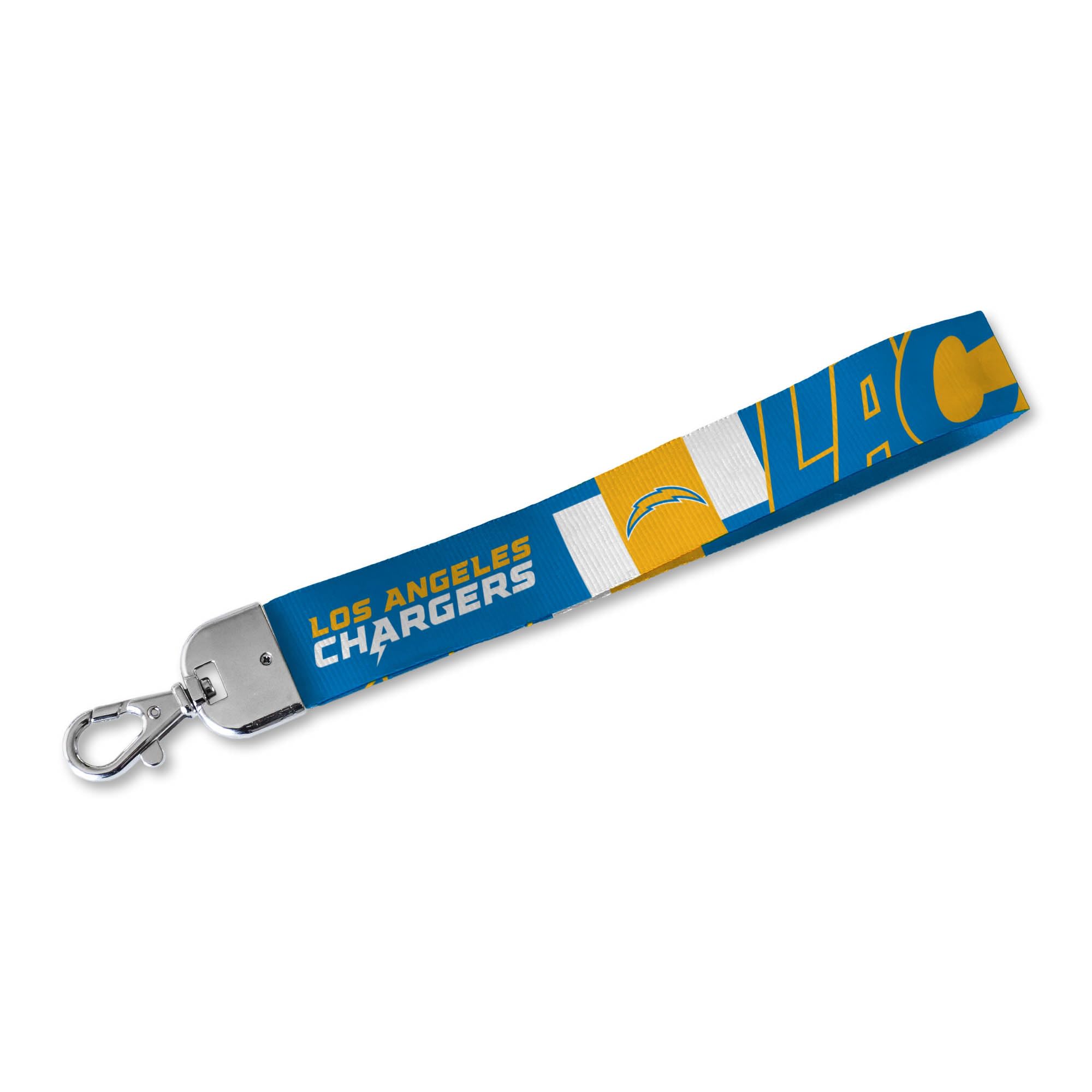 Rico Industries Nfl Football Los Angeles Chargers Standard Wrist Lanyard Key Chain, Cute Wristlet Strap Keychain Holder For Wome