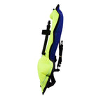 Scuba Choice Youth Kids Snorkel Vest Neon Yellow/Blue With Name Box