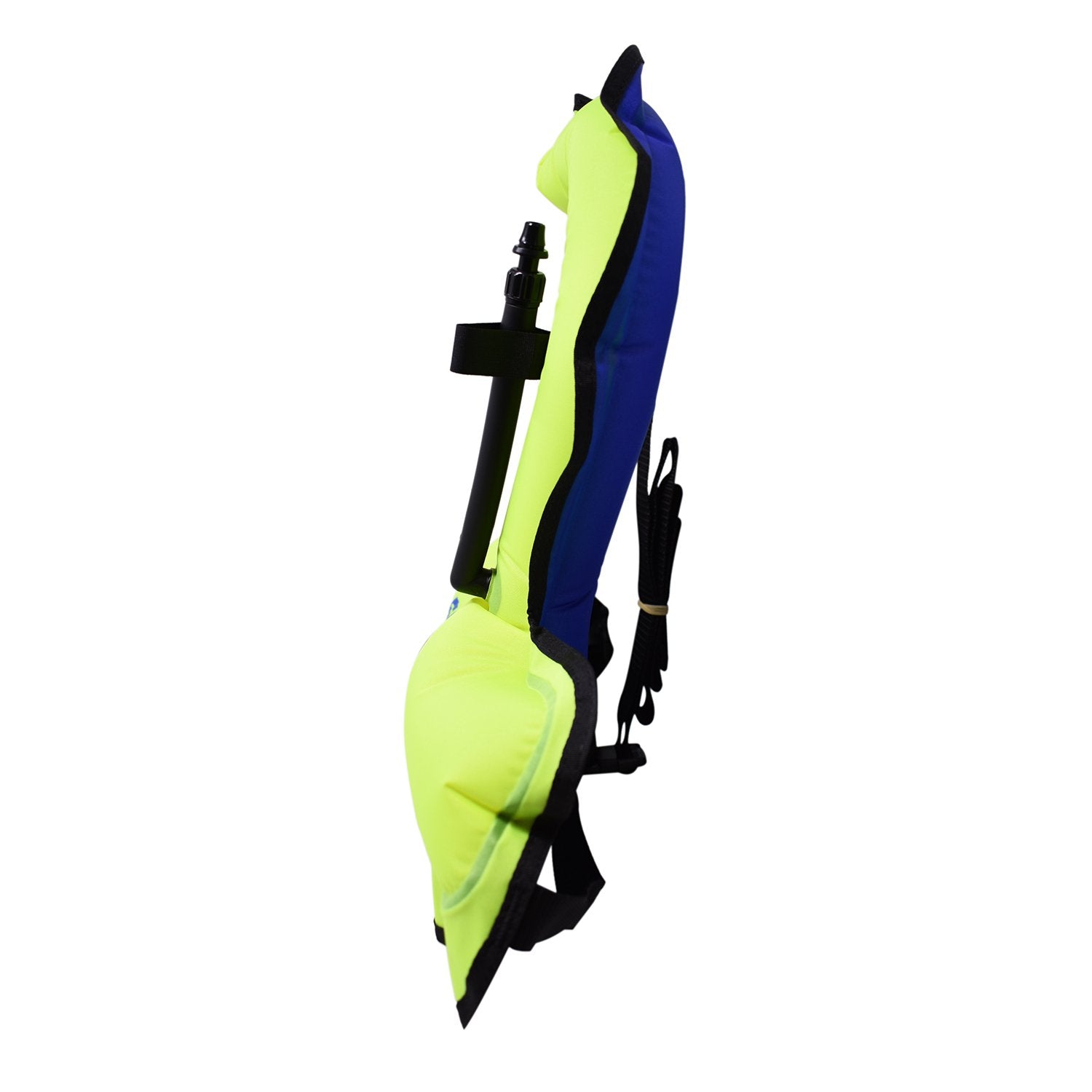 Scuba Choice Youth Kids Snorkel Vest Neon Yellow/Blue With Name Box