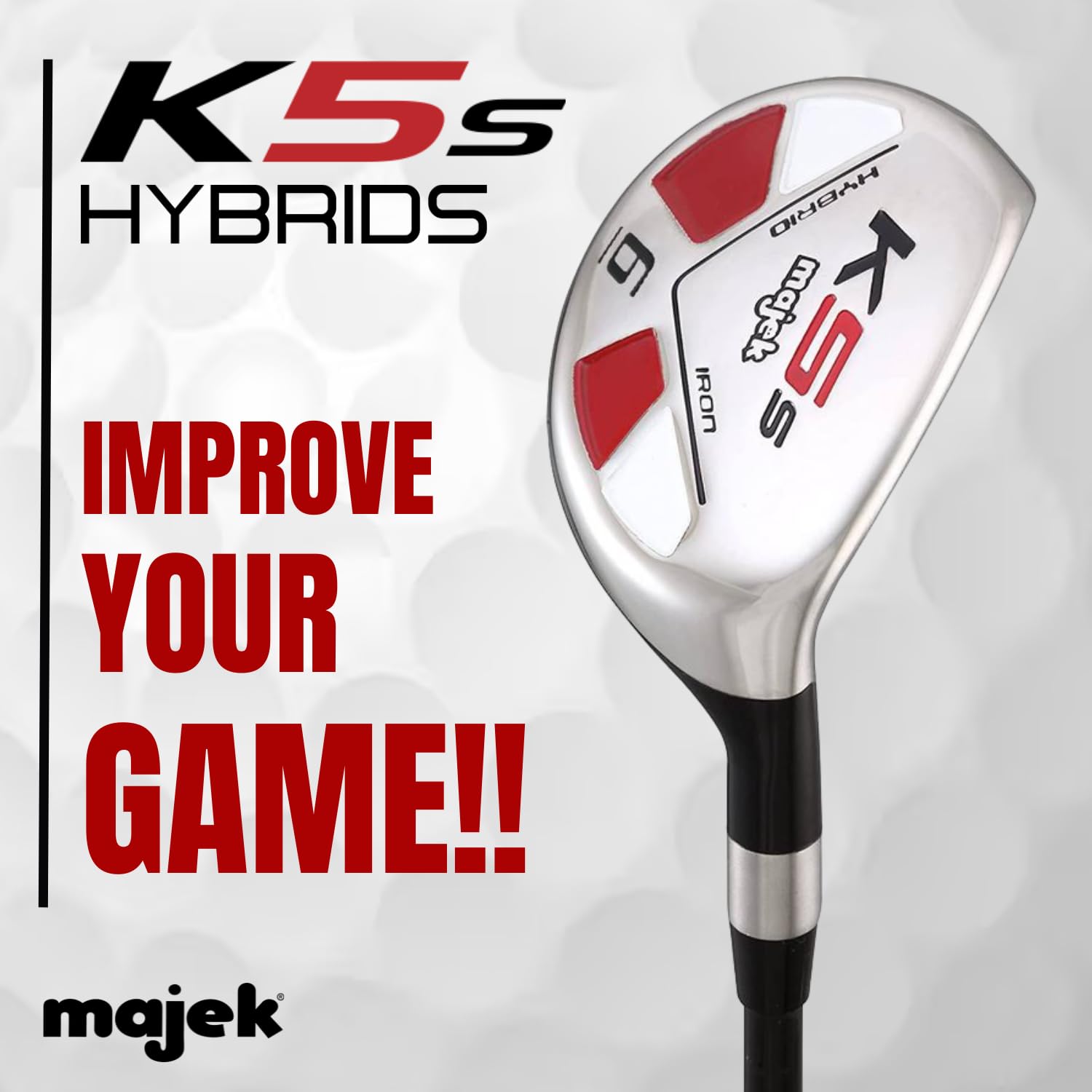 Majek Golf All Hybrid #6 Regular Flex Right Handed New Utility R Flex Club
