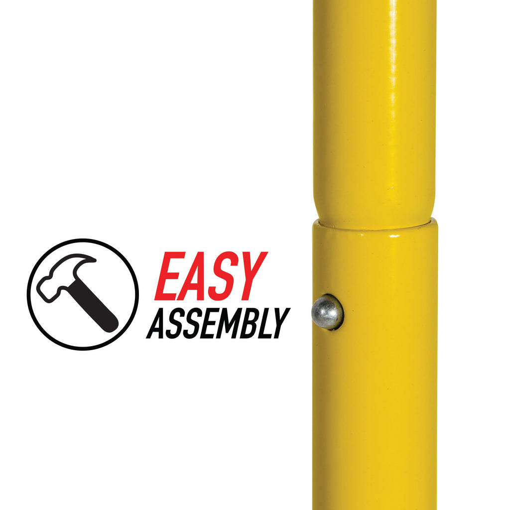 Franklin Sports Authentic Steel Football Goal Post 8.5' X 5.5' - Post For Kids - Football Goal Post Set - Kicking Field Goals -