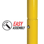 Franklin Sports Authentic Steel Football Goal Post 8.5' X 5.5' - Post For Kids - Football Goal Post Set - Kicking Field Goals -