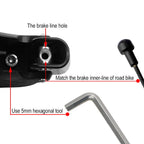 Topcabin 1 Pair Bike Brake Lever Aluminum Alloy Bicycle Brake Lever For Road Bike Bicycle Metal Rubber Parts