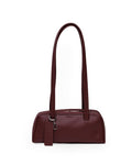 BAGGU Small Recycled Leather Bowler Bag - Mahogany