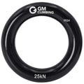 GM CLIMBING Black Large Rappel Ring 25kN for Rock Climbing Arborist Rescue Slackline Hammock 1-Pack