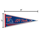 Rico Industries Ncaa Louisiana Tech Bulldogs Classic 12'' X 30'' Felt Wall D  Cor Pennant - Great For Home/Bed Room/Man Cave D