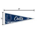 Rico Industries Nfl Football Indianapolis Colts Classic 12'' X 30'' Felt Wall D  Cor Pennant - Great For Home/Bed Room/Man Cave